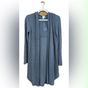 Paper Crane Charcoal Open-Front Cardigan